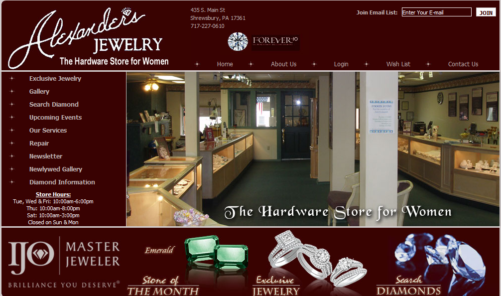 Alexanders Jewelry Shrewsbury PA 17361 7172270610